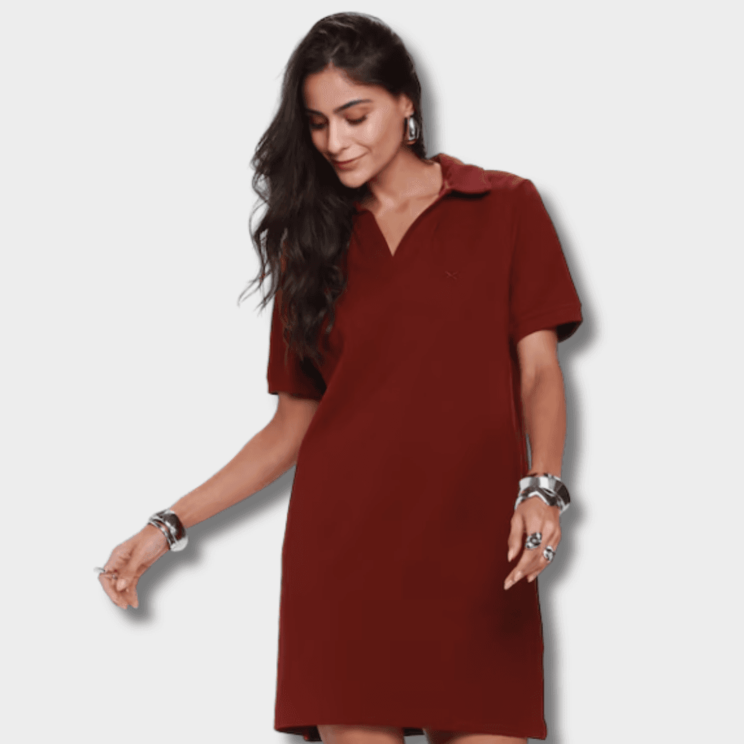 VESTIDO HERING CASUAL FEMININO VERMELHO APENAS R$ 67,99